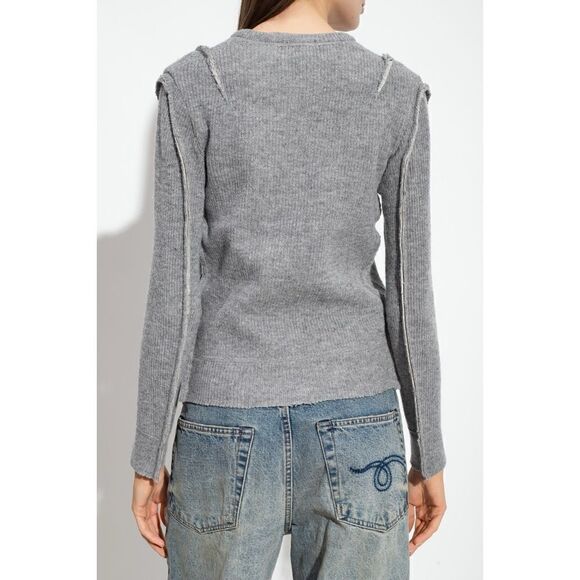 R13 Flat Sleeve Crew Neck Sweater - Picture 2 of 11